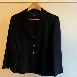 Anne Klein Women's Black Blazer with Gold Buttons